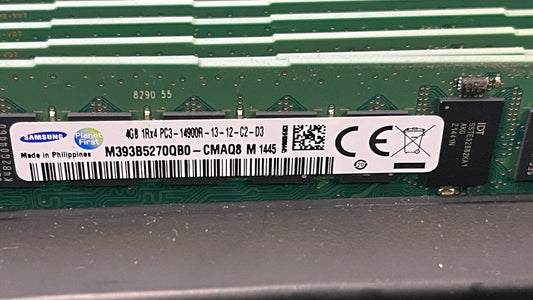 SAMSUNG 4GB PC3-14900R DDR3-1866 REGISTERED ECC MEMORY MODULE M393B5270QB0-CMAQ8