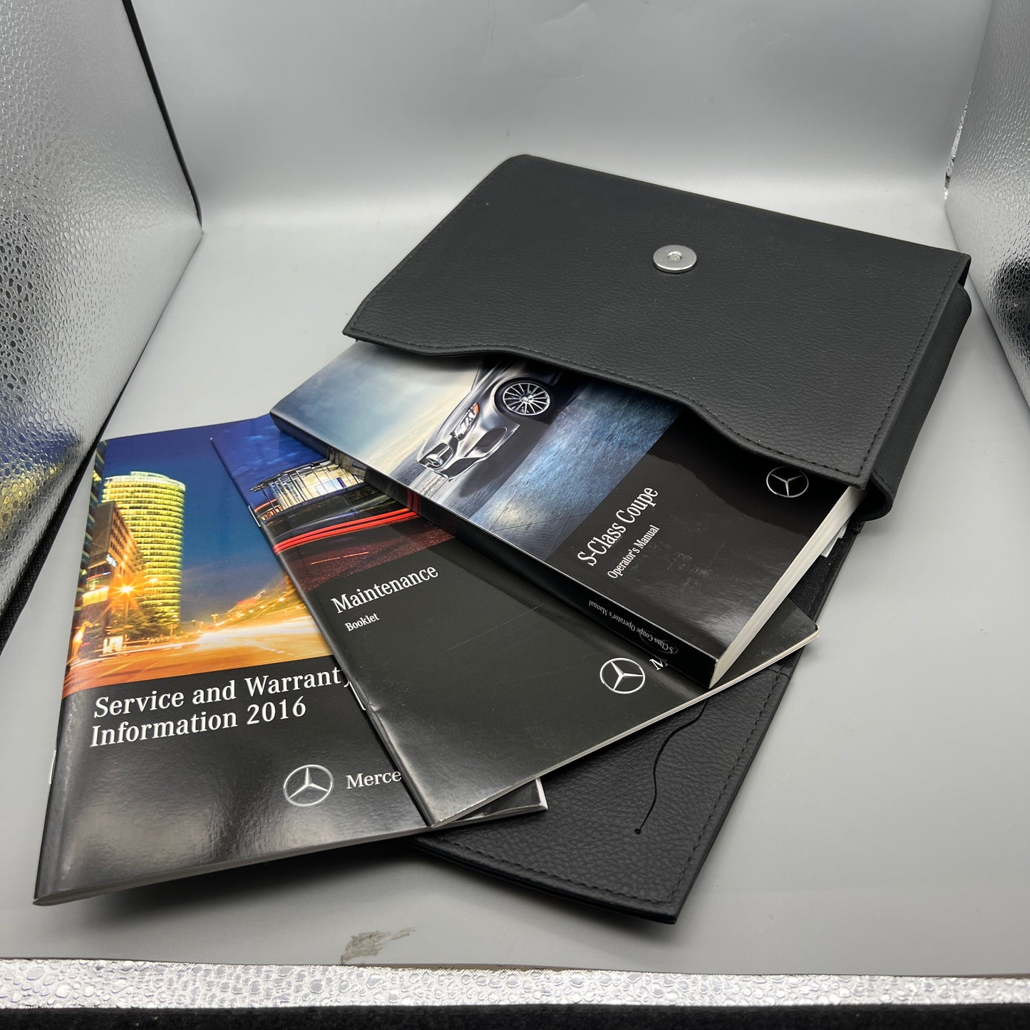 Genuine 2016 Mercedes-Benz S-Class Coupe Operator's Manual with OEM leather case