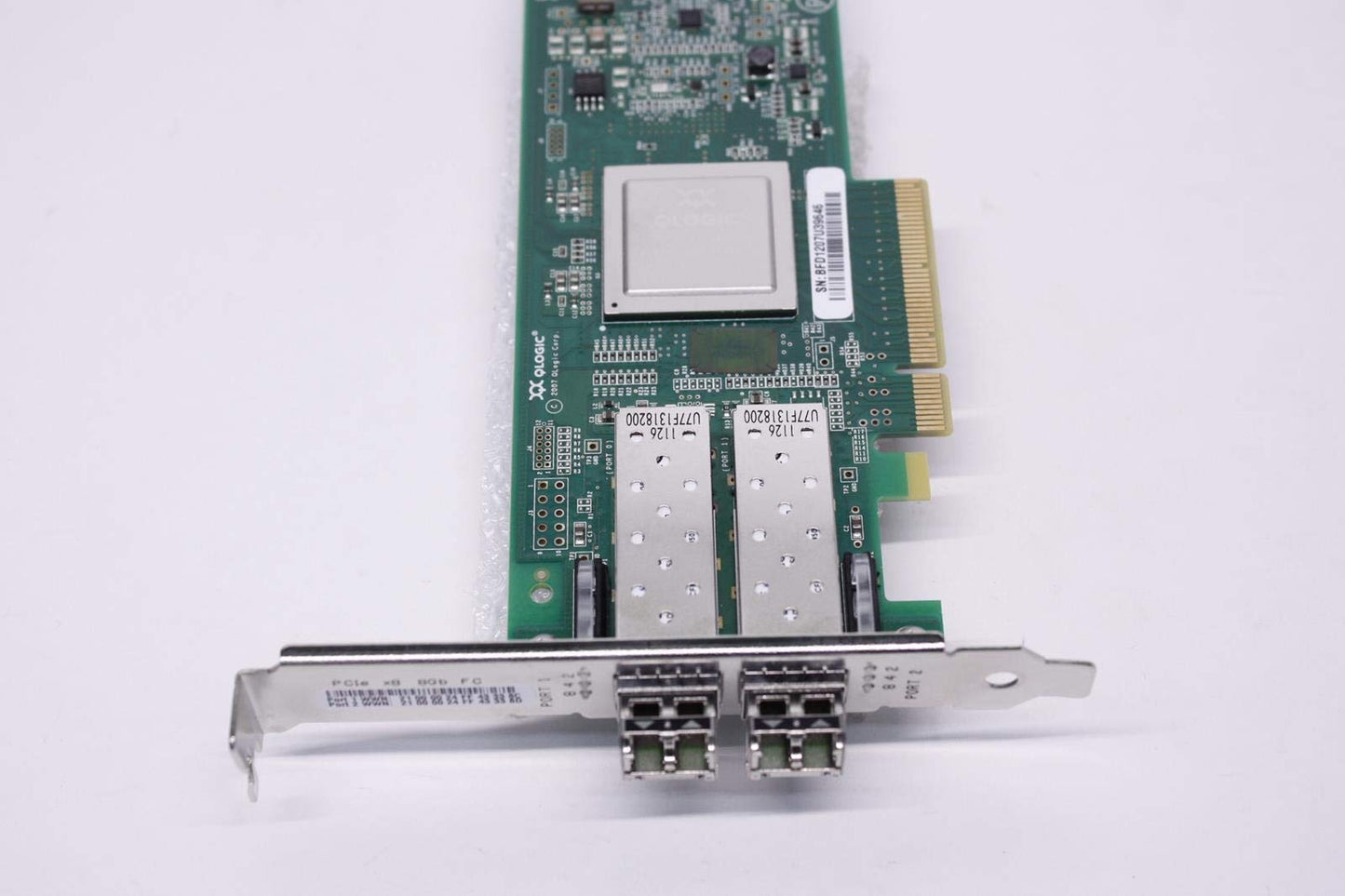 Qlogic QLE2562 8Gbp/s Dual Port Fibre Channel Adapter PX2810403-01 Used