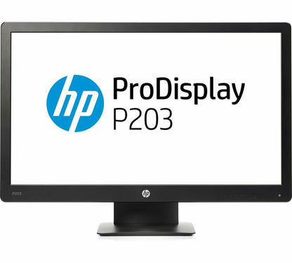 HP P203 ProDisplay 20-Inch LED-Lit Monitor Black (X7R53AA#ABA) Used Grade B