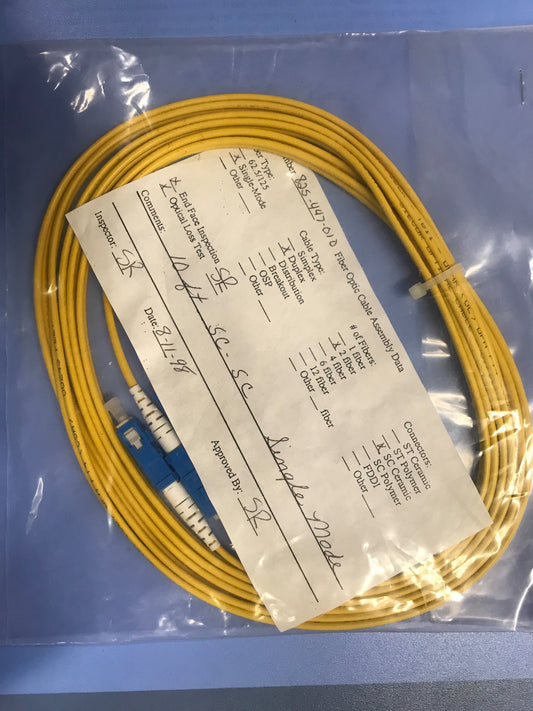 Fiber Optic Cable Assembly Data 825-441-010