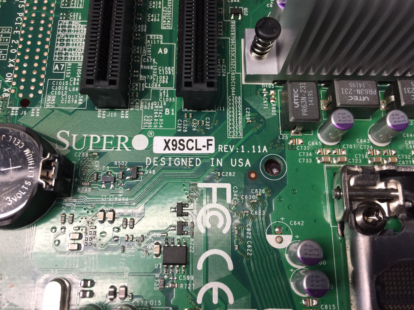 SUPERMICRO MBD-X9SCL-F LGA 1155 Intel C202 Micro ATX Intel Xeon Used