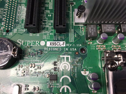 SUPERMICRO MBD-X9SCL-F LGA 1155 Intel C202 Micro ATX Intel Xeon Used