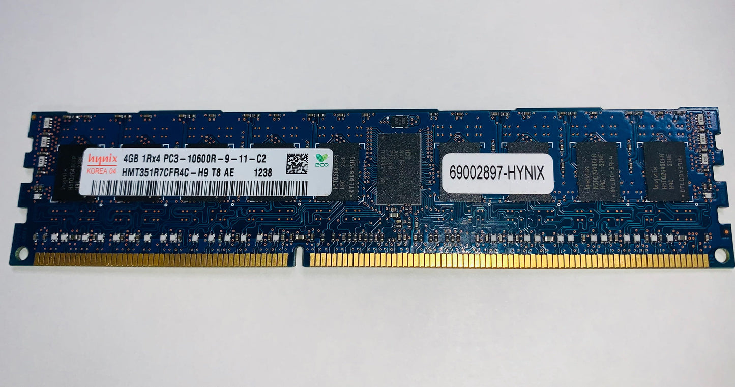 HYNIX HMT351R7CFR4C-H9 4GB SERVER DIMM DDR3 PC10600 used