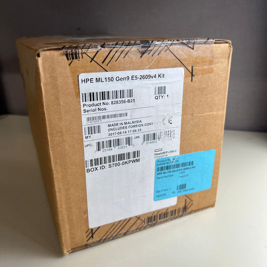 Brand New HPE ML150 Gen9 E5-2609v4 Kit 828356-B21 Intel XEON