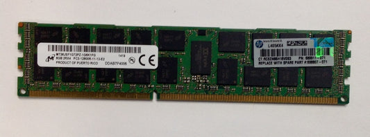 8GB Micron MT36JSF1G72PZ-1G6K1HE Memory RAM, 2RX4 PC3-12800R
