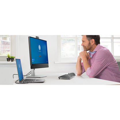 Dell 24, HD Video Conferencing Monitor - C2422HE with POP-UP 5MP IR Camera Dual 5W Integrated Speakers and a Dedicated Microsoft Teams Button,Gray used Grade A