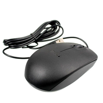 New Genuine DELL 09RRC7 MS111-L Optical USB WIRED Scroll Mouse mice Look Black