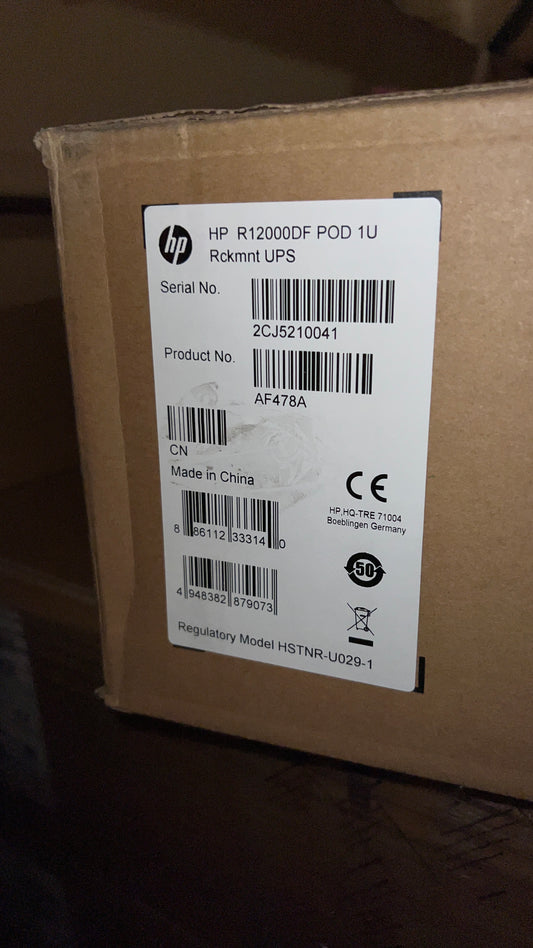 HPE R12000 DirectFlow POD - 1U Rackmount UPS (AF478A)