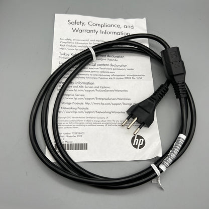 HPE C13 - SEV 1011 CH 250V 10Amp 1.83m Power Cord New