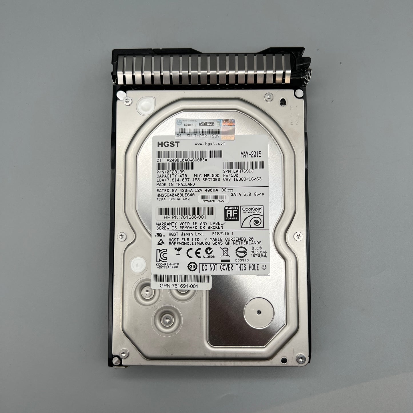 HP | HGST 4TB 3.5" 5.7K SATA 64MB Enterprise Coolspin HDD with tray MEGA-B 512E