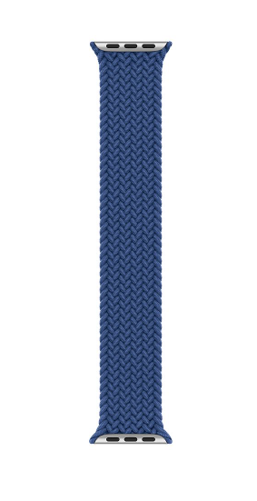 Apple 44mm Atlantic Blue Braided Solo Loop - Size 10