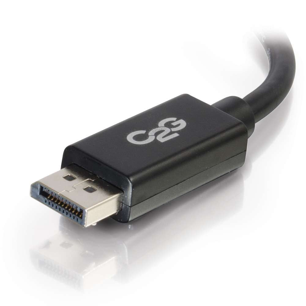 C2G 8K UHD Display Port Cable Male to Male, 6 Feet Long, 54401 Black