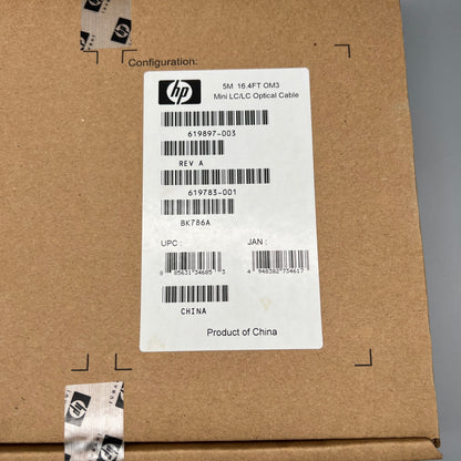 HP BK762A 5M 16.4ft OM3 Mini LC/LC Fiber Optical Network Cable PN#619897-003