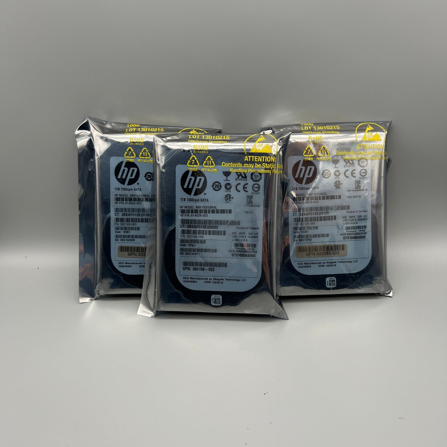 Brand New HP 2.5" 1TB 64MB 6Gbps SATA Server Hard Drive 614829-003 ST91000640NS