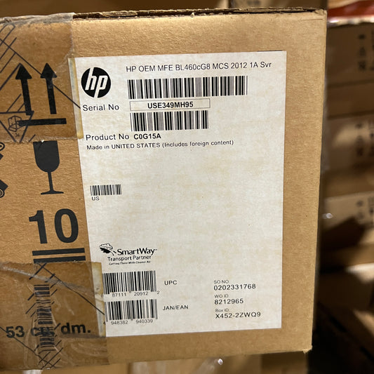 HP OEM ProLiant BL460c Gen8 Blade Server Blade MCS 2012 1A P\N:C0G15A