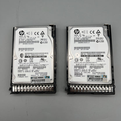 HP 300GB 10K SAS HDD with tray HOT-pluggable 597609-001 507129-004 653955