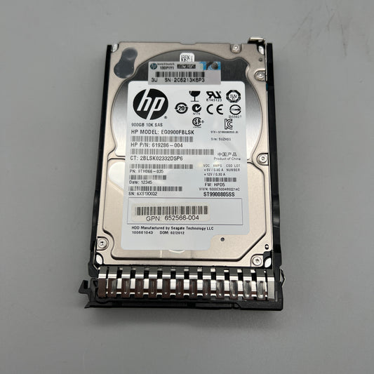 HP 900GB 10K RPM SAS 2.5 Inches 6G SSF SAS Dual Port 619286-004