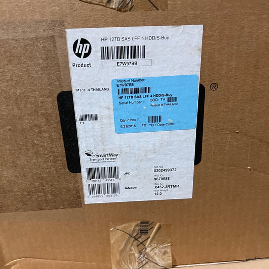 HP E7W97SB SmartBuy 12TB(4 x 3TB) SAS 6G Dual Port Hot Swap 3.5" HDD (Pack of 4)