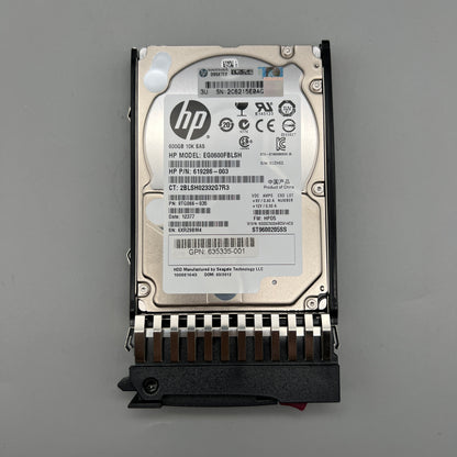 HP 600GB 10K SAS 16M 2.5" with tray 635335-001 619286-003 613922-001 EG0600FBLSH