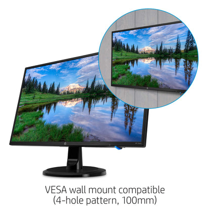 HP 24-Inch FHD IPS Monitor with Tilt Adjustment (24yh, Black) - used Grade A