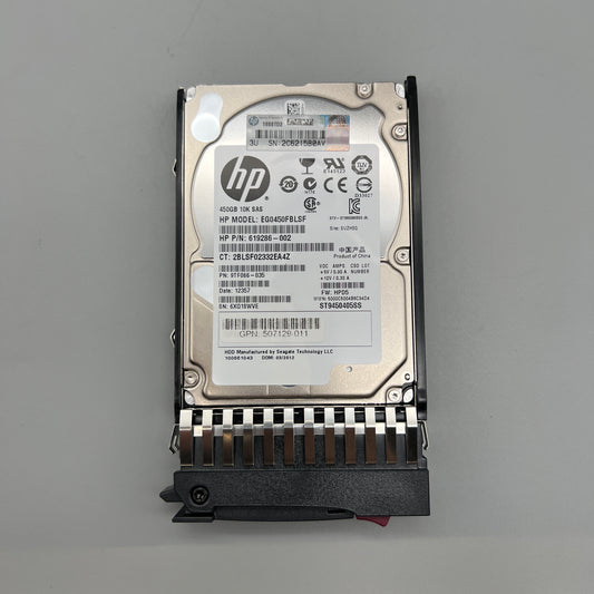 HP 619286-002 450GB 10K SAS 2.5" HDD with tray HOT-SWAP 507129-011 581310-001