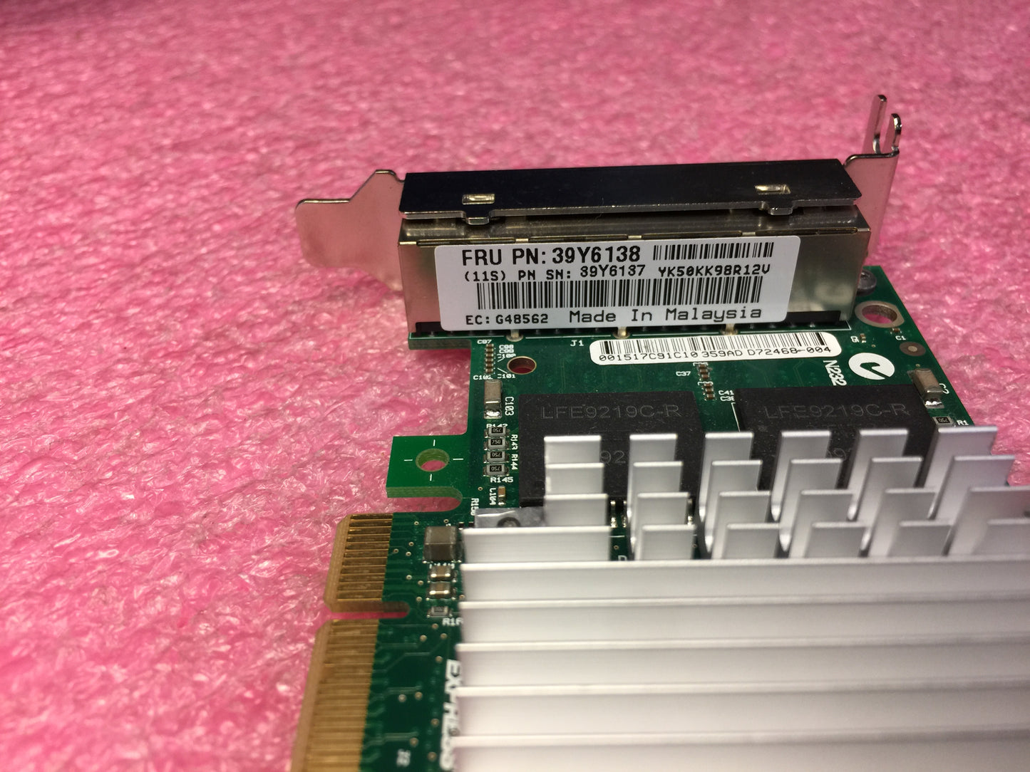 IBM 39Y6138 Intel PRO/1000 PT Quad Port Server Adapter Low Profile Used