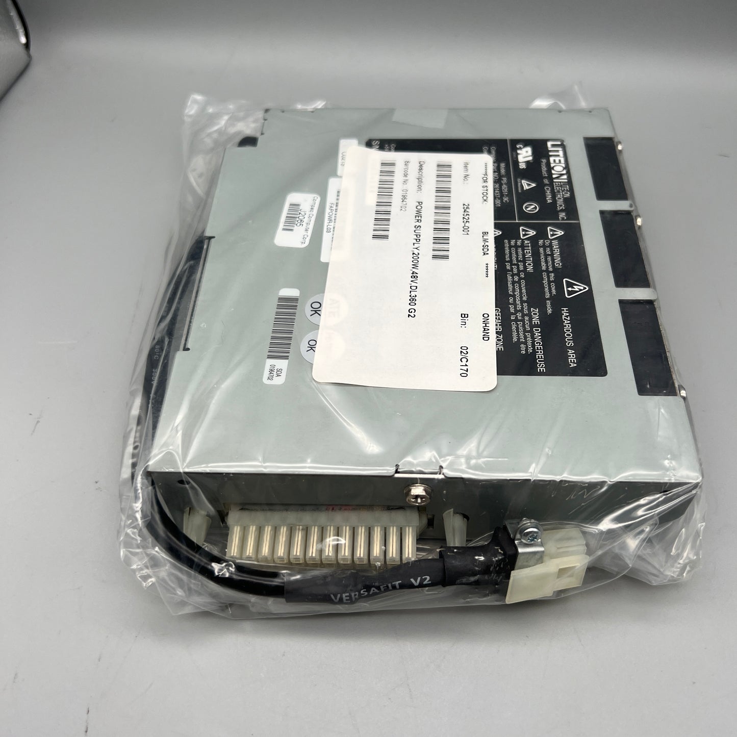 Lite-on PS-6251-3C DL360 G2 PSU 200W 48V P/N: 261437-001 252361-001