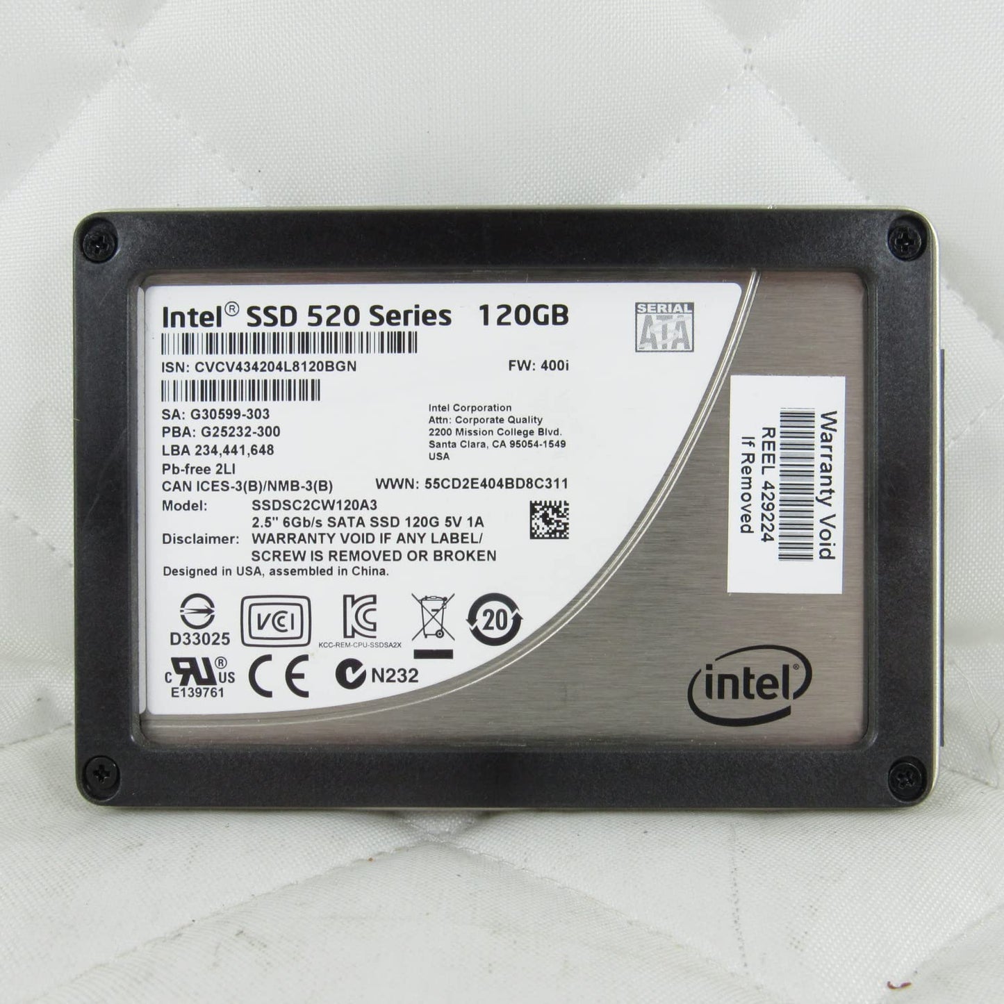 INTEL 520 Series 120GB 2.5 Reseller - SSDSC2CW120A3