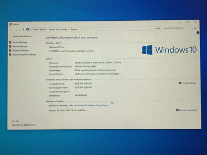Dell Optiplex 5040 Desktop i5 6500, 8GB DDR3, 128GB  M.2, 320GB SATA, Used