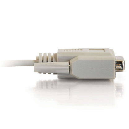 C2G 03045 DB9 F/F Serial RS232 Null Modem Cable, Beige (10 Feet, 3.04 Meters)