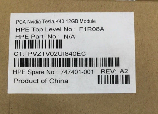 HP Nvidia Tesla K40  GPU 12GB  747401-001 F1R08A
