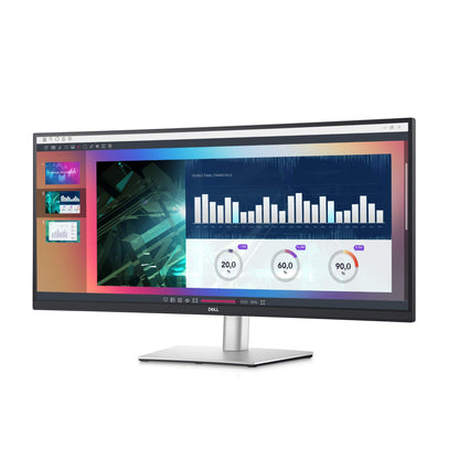 Dell 34 Inch Ultrawide , WQHD (Wide Quad High Definition), Curved USB-C Monitor (P3421W), used Grade A