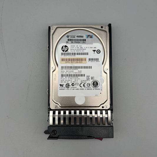 HP 300GB 10K SAS 2.5" HDD with tray HOT-plug 599476-001 507129-003 507284-001