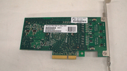 INTEL PRO 1000 PT 2 PORT GIG ETHERNET SERVER PCIE NIC  - EXPI9402PTBLK Used