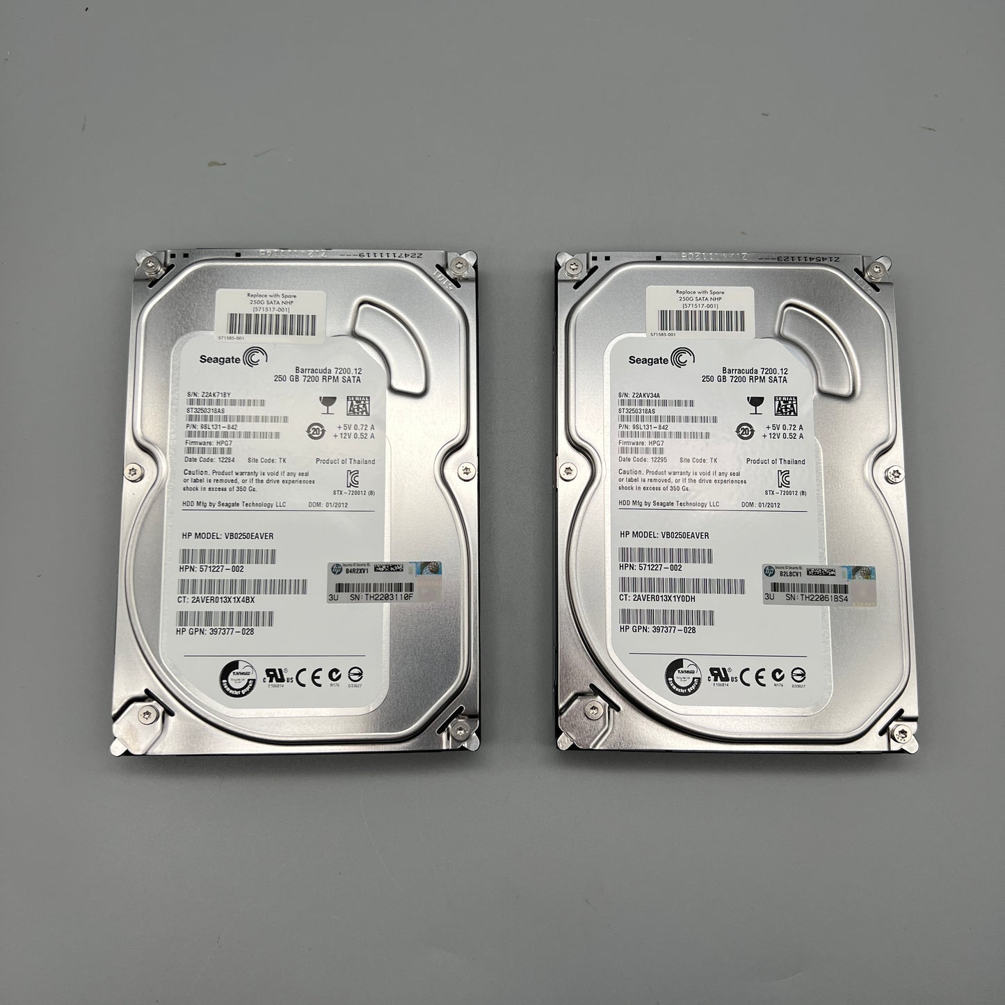 Seagate | HP 397377-028 250GB 7200RPM 3Gbps SATA NHP LFF 3.5" HDD 571227-002 571517-001