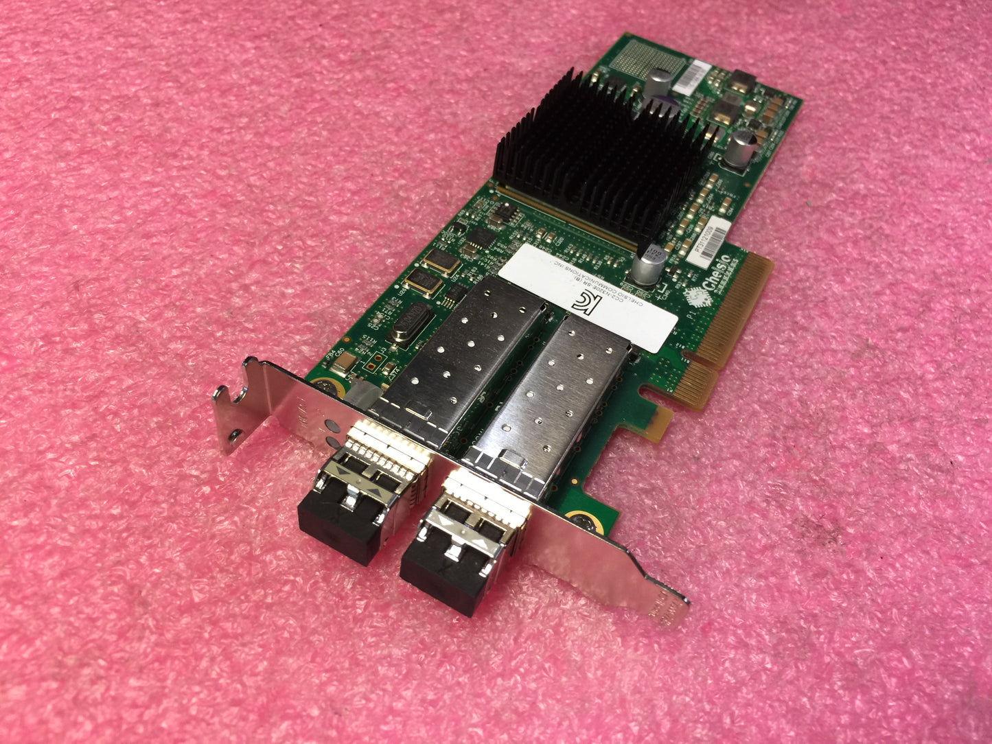 Chelsio CC2-N320E-SR Dual Port 10Gb PCIe x8 Ethernet Half Height Card Used
