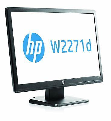 HP W2271d 21" LED Monitor, 60Hz, 200nits, 1920x1080, Used Grade A