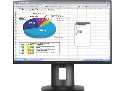 HP K7B99A8#ABA Z24n 24'' LED-Backlit LCD Monitor, Black  used Grade A
