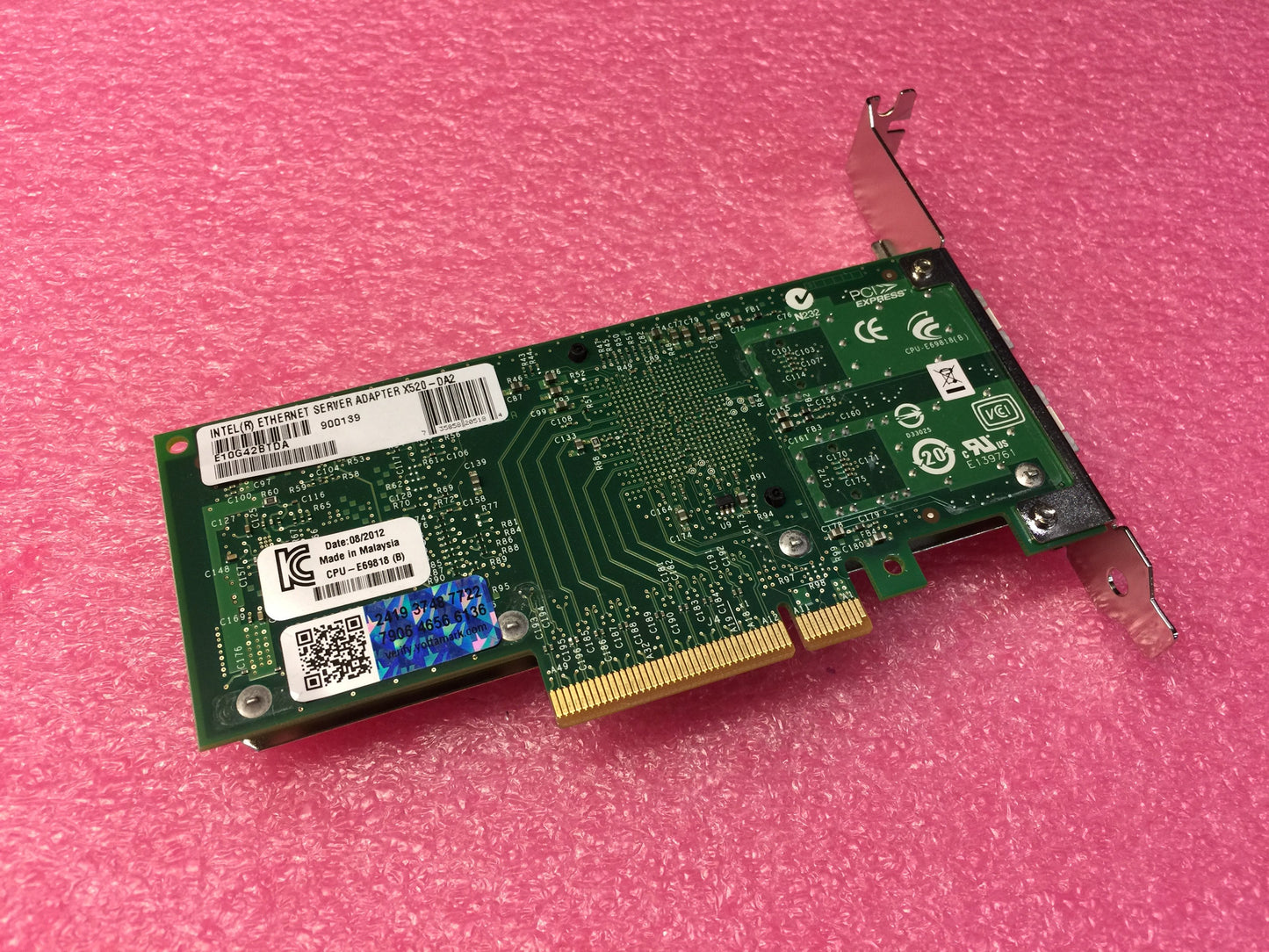 Intel E10G42BTDA Server Adapter X520-DA2 10Gbps PCI Express 2.0 x8