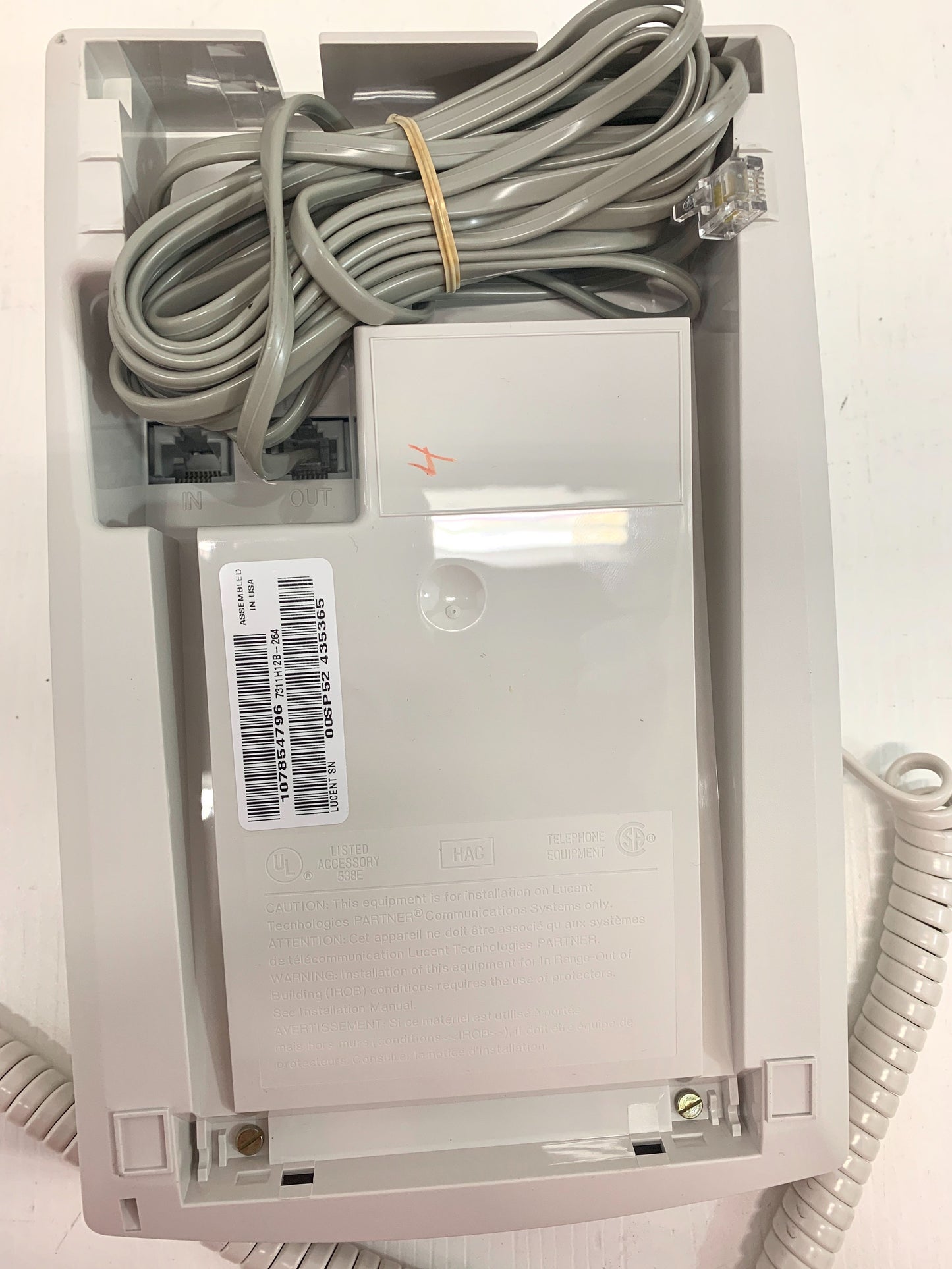 7311H12B-264 Avaya Lucent Partner 6 White Phone