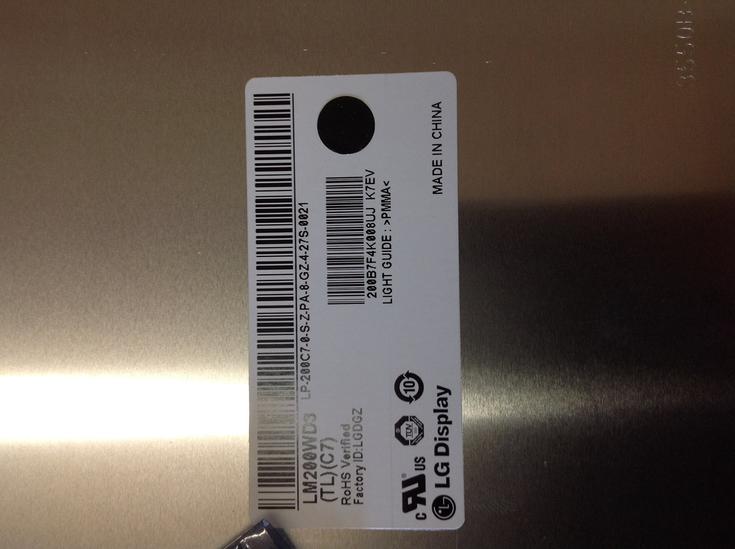 Lenovo Part 18005166 Touch Screen Panel