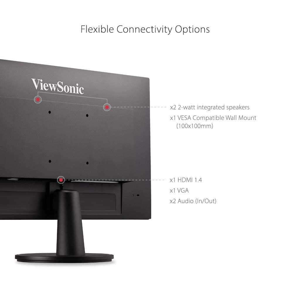 ViewSonic VA2447-MH 24 Inch Full HD 1080p Monitor used Grade A