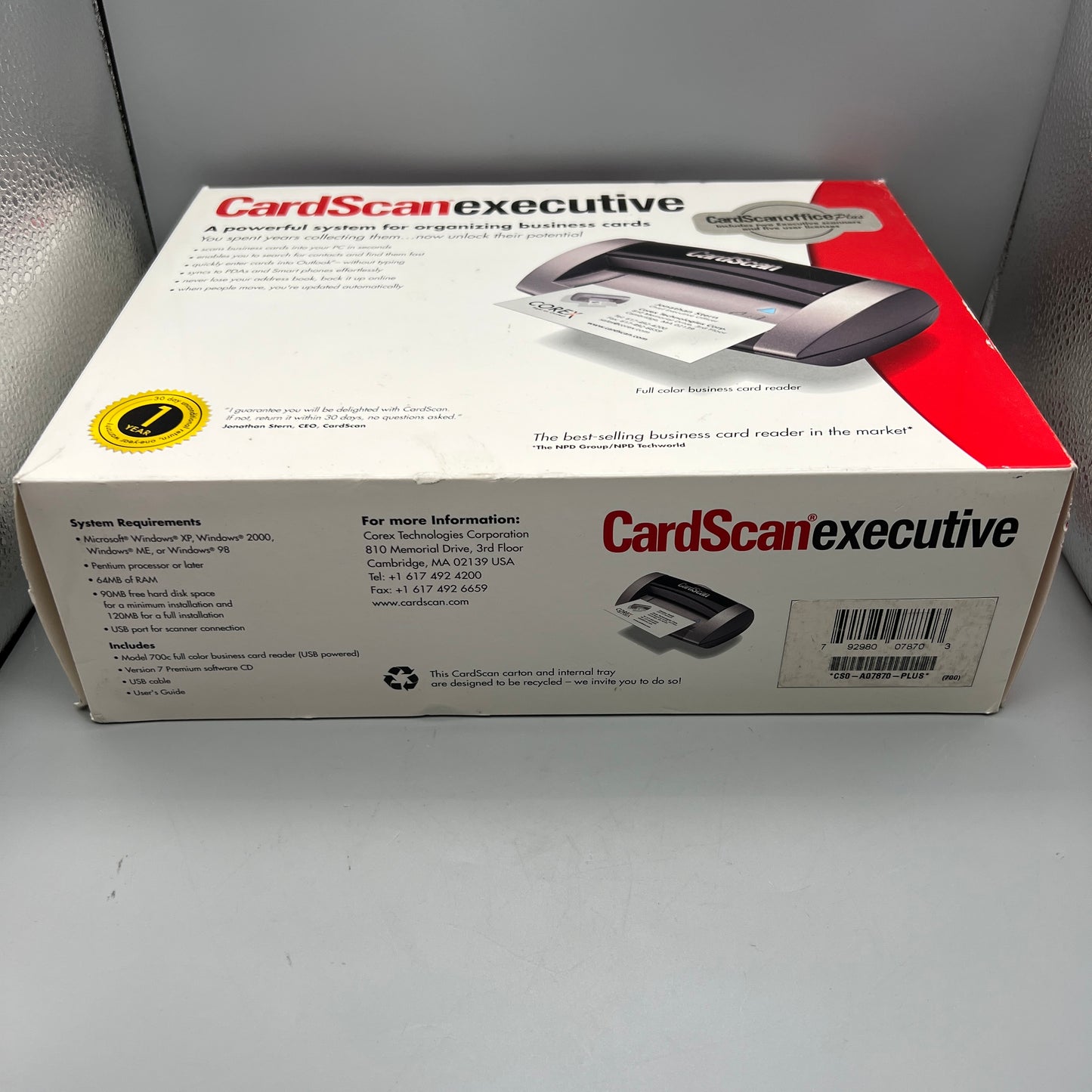 CardScan Executive 700c Scanners 2-Pack, Full color business card reader