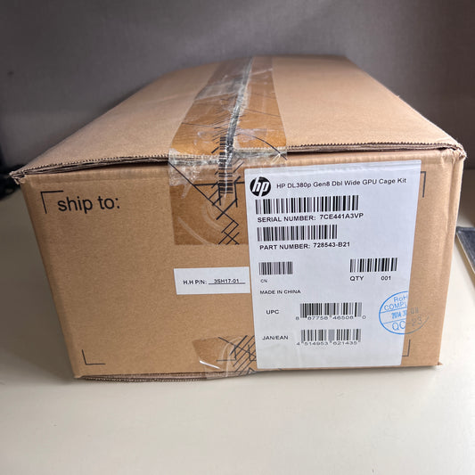 HP DL380p Gen8 Double Wide GPU Cage Kit 728543-B21 710727-001