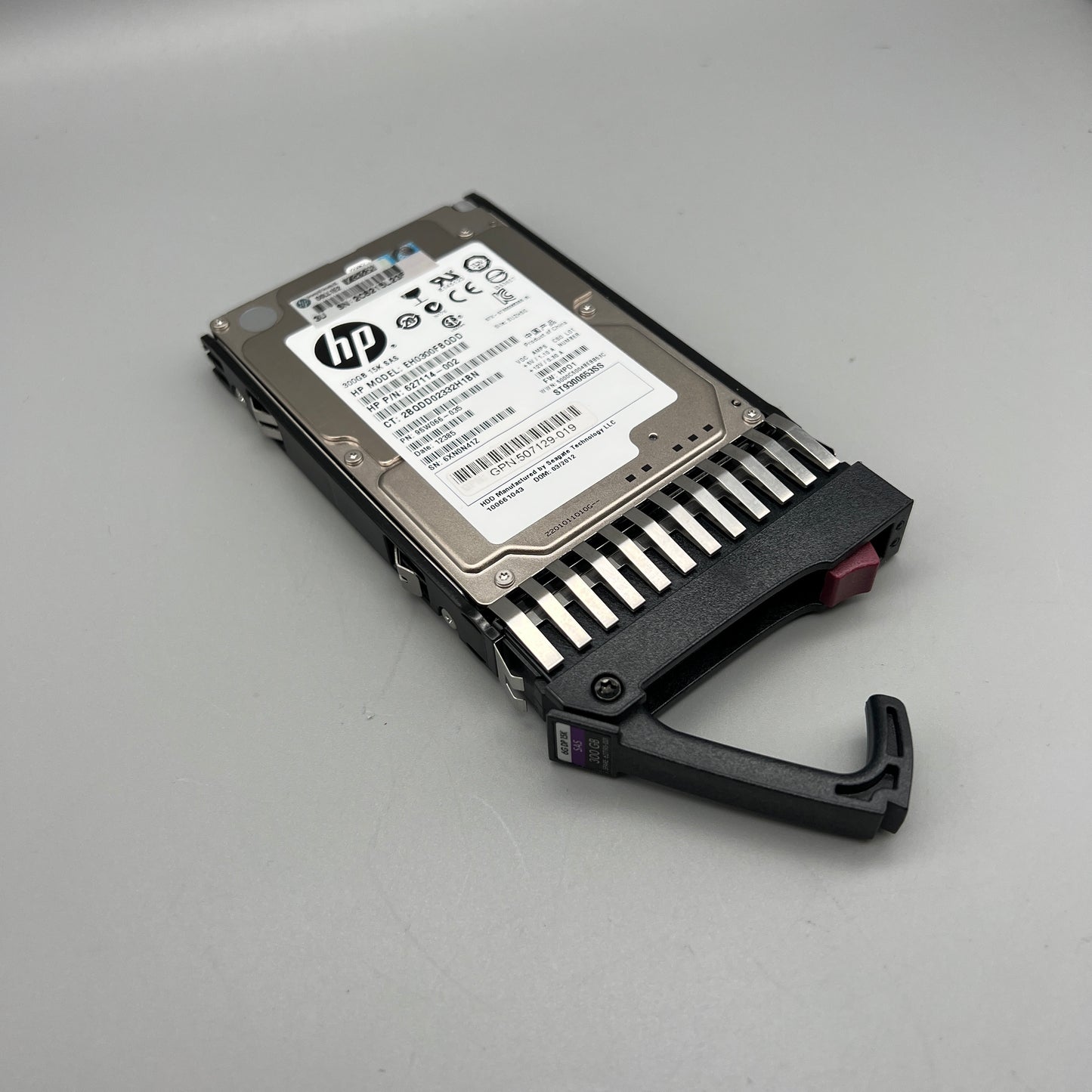 HP 300GB 15K 2.5" SAS ProLiant G8 G9 no/Tray  507129-019 627114-002