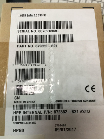 HP 1.92 TB 2.5" Internal Solid State Drive - SATA