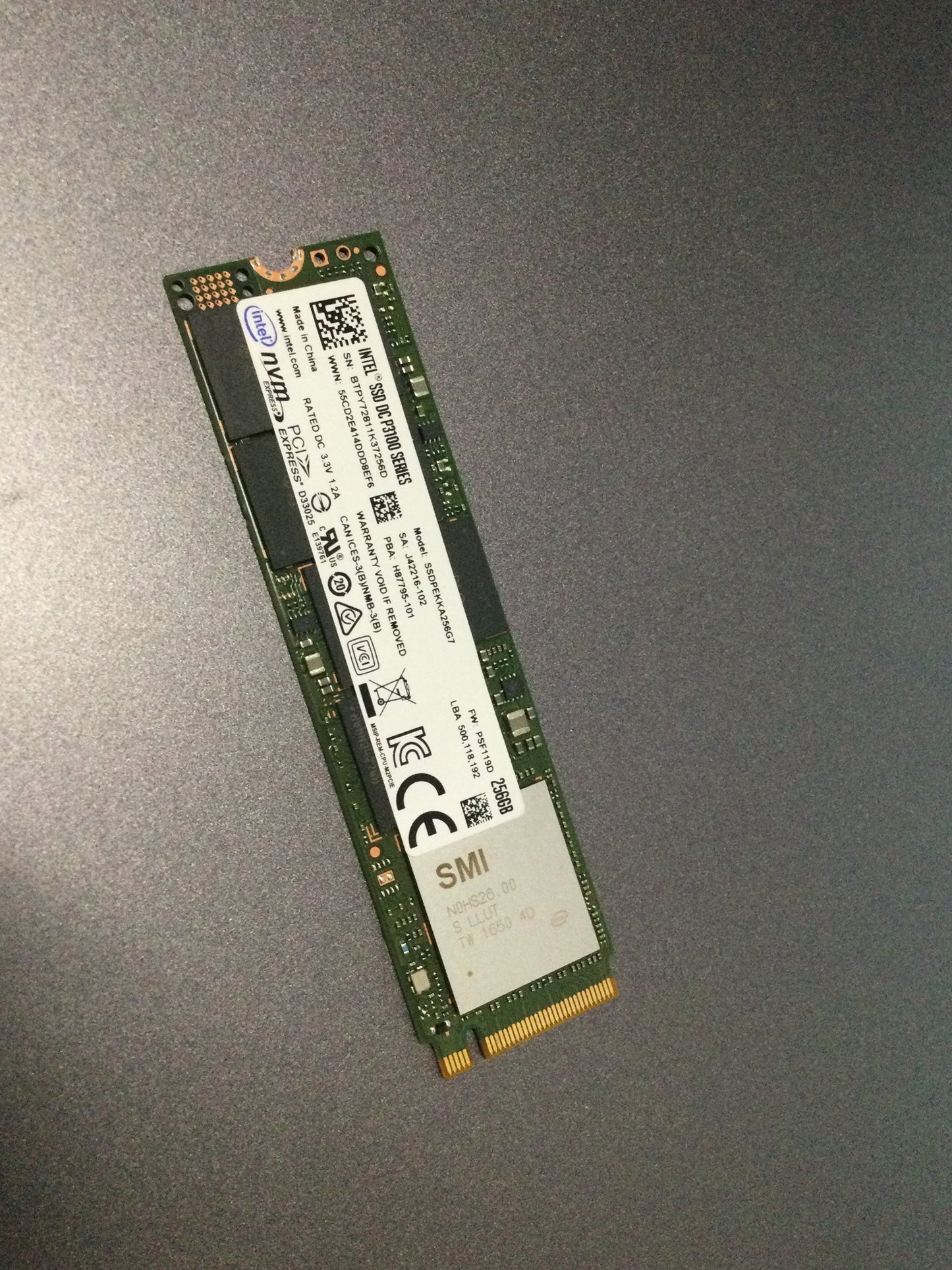 INTEL Corporation INT-SSDPEKKA256G701 Intel SSD DC P3100 Series