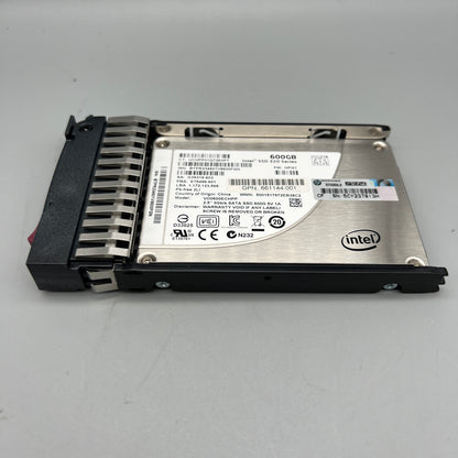 HP | Intel 600GB 2.5" SATA SSD With tray HOT-PLUG MLC SFF 661144-001 661319-001