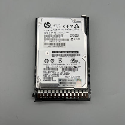 HP 1.2TB 10K SAS 2.5" With Tray Hot-Plug SC 697578-003 726480-001 718292
